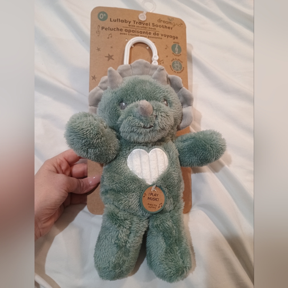 Baby Dream Gro Lullaby Travel Soother With Stroller Hook Plays Calming Music 🎵